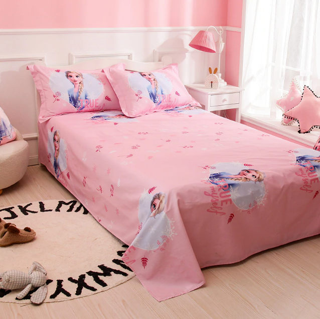 Frozen-1-bedsheet-cover-pillow-pink-disney