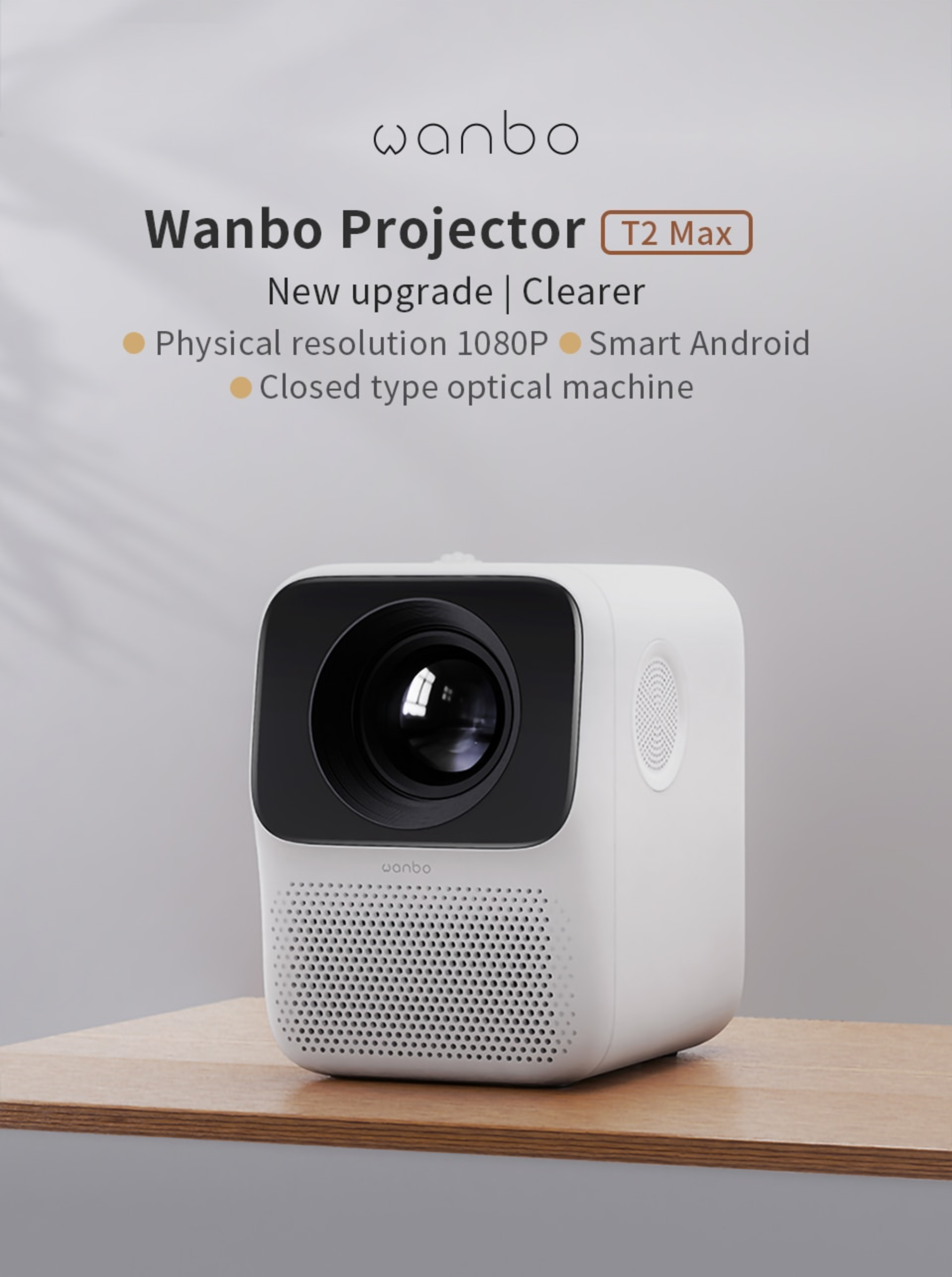 RFQ - Wanbo T2 MAX Projector 1080P Mini LED Portable (MI/T2M+) Projector  1920*1080P (Global Version)