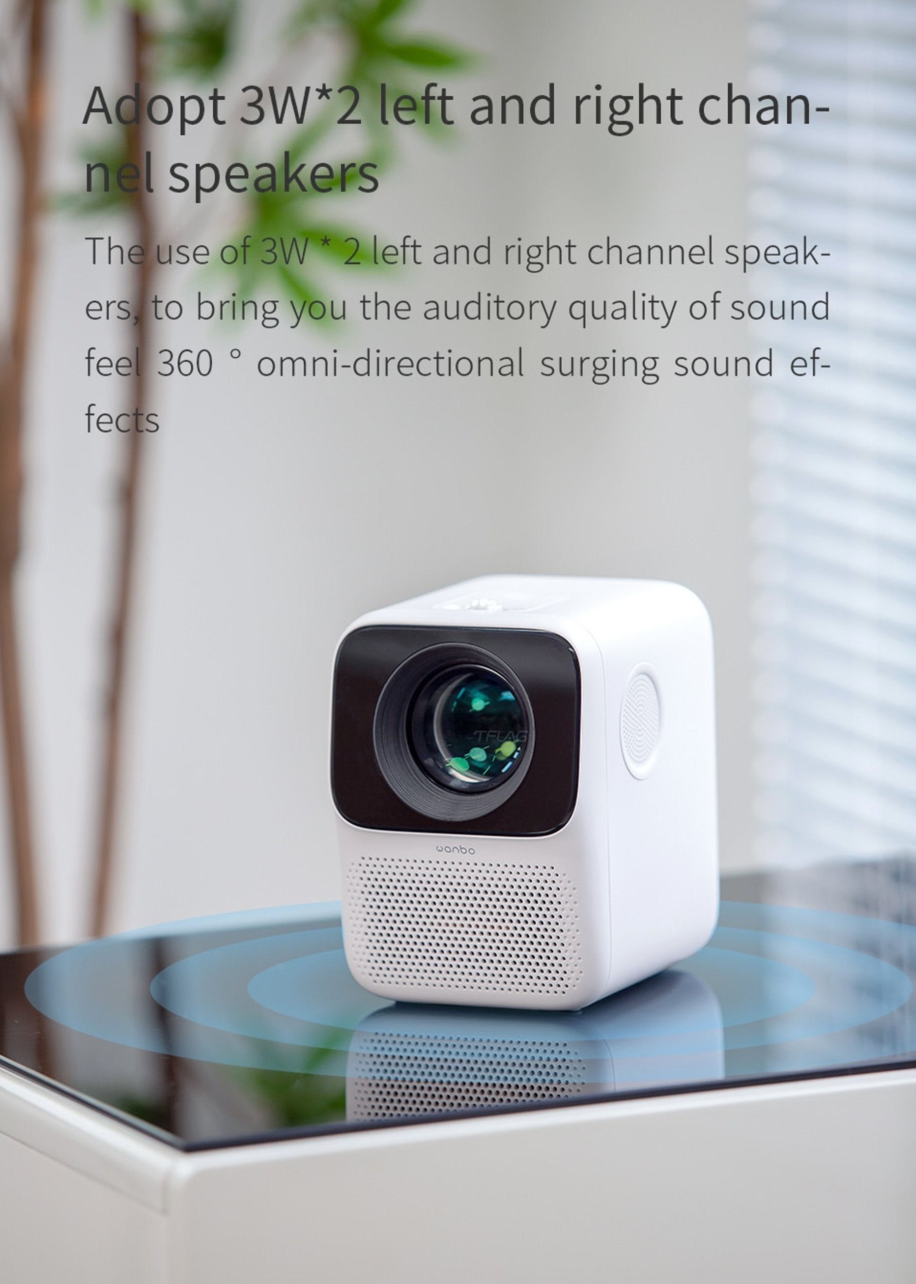 TUPI S.A. - PROYECTOR XIAOMI WANBO T2 MAX FHD/HDR/ANDROID 9/WIFI