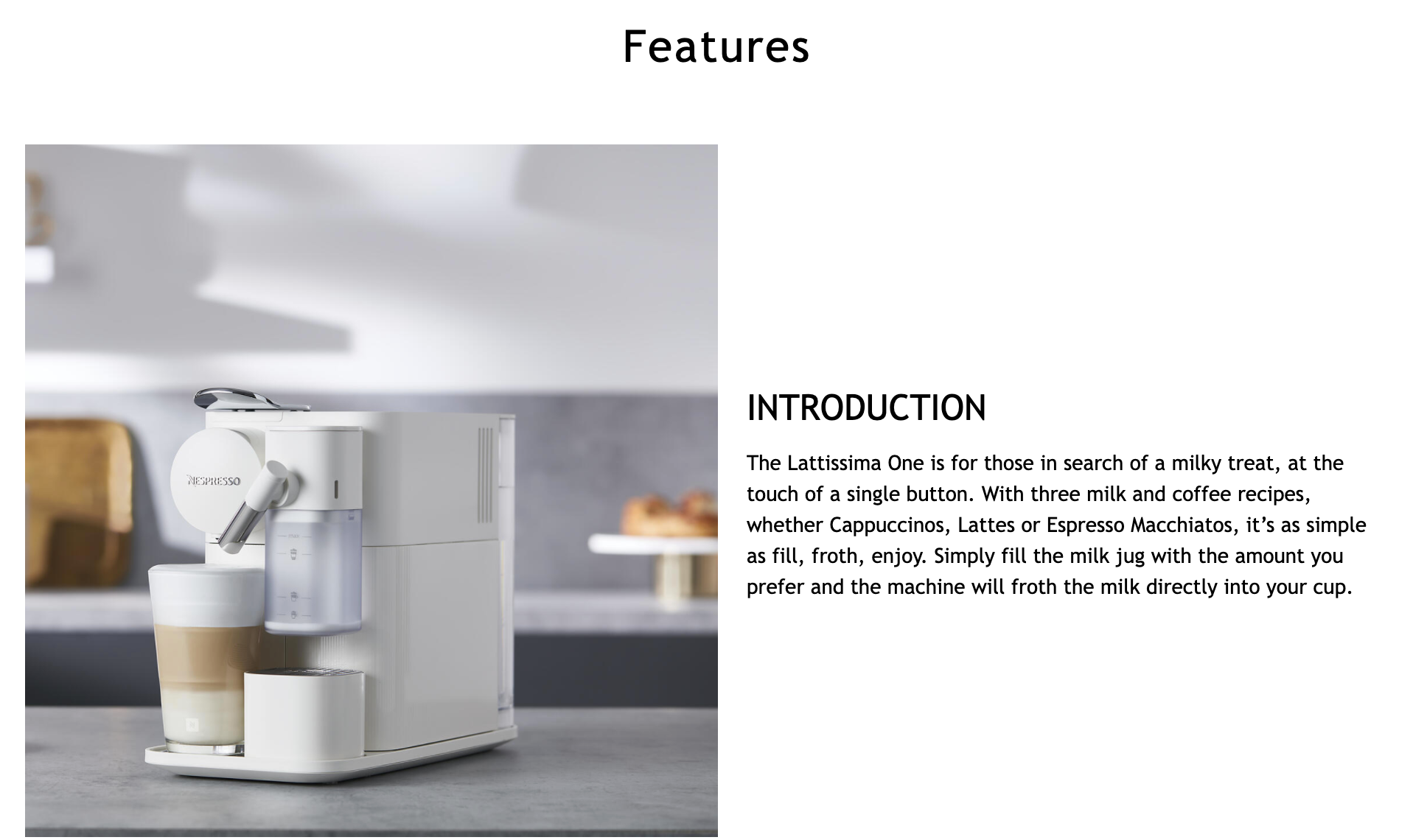 Nespresso Lattissima One coffee machine by DeLonghi in india