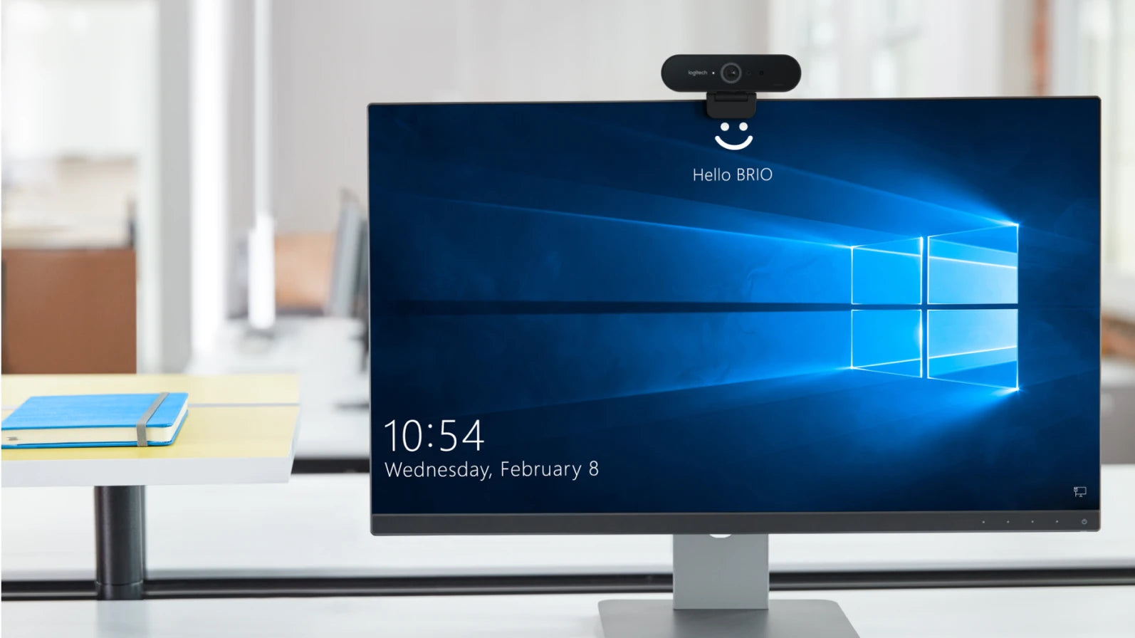 SECURITY MEETS CONVENIENCE Powered by both optical and infrared sensors, Brio delivers fast and secure facial recognition for Windows Hello. And no need to type a password for Windows 10: simply look into the Brio lens to login.