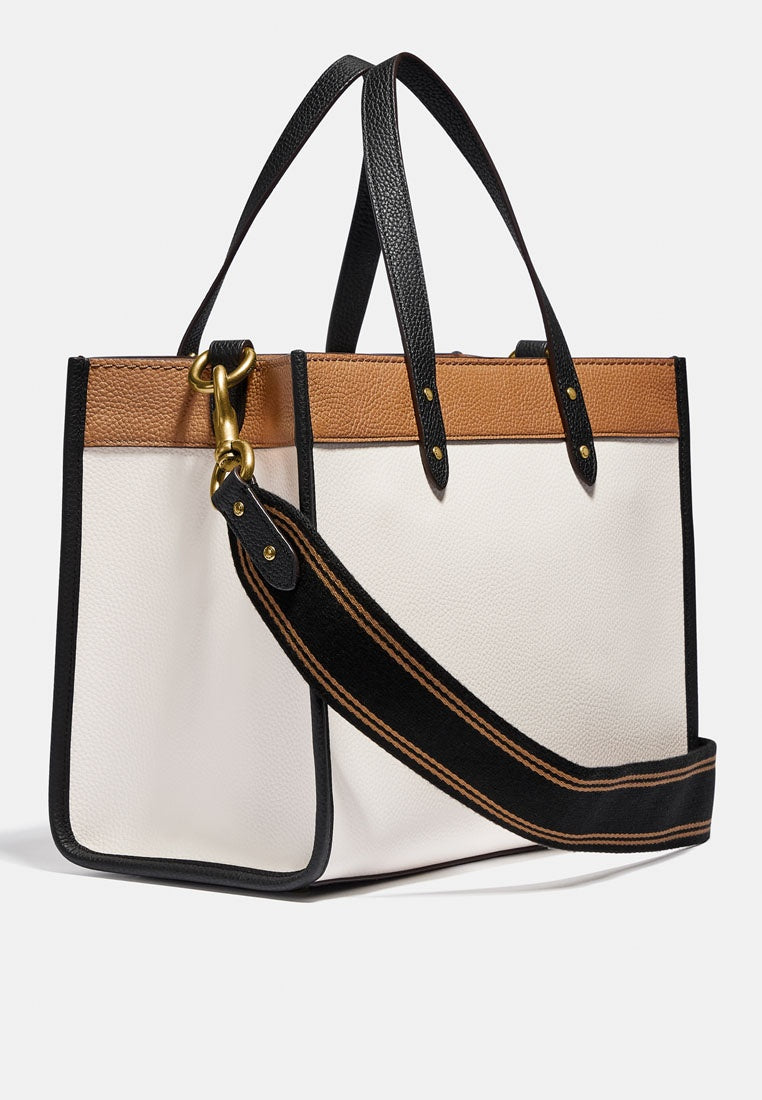 Coach Field Tote 30 Bag In Colorblock With Coach Badge