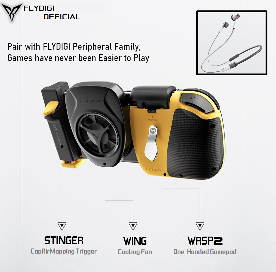 flydigi cyberfox low latency neckband earphones