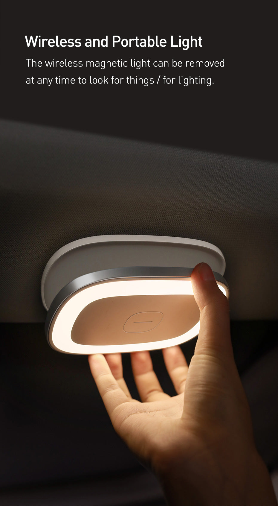 Baseus Magnetic Car Reading Light LED