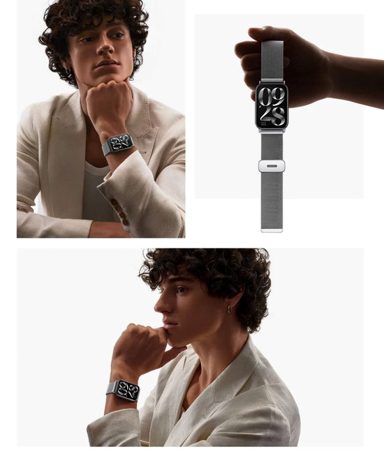 Bracelet milanese Xiaomi Smart Band 8 (gris espace) 