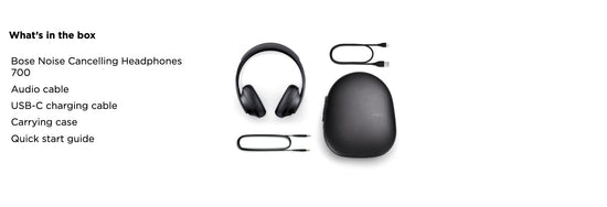 Bose Noise Cancelling 700 Bluetooth Wireless Over Ear Headphones with Mic  for Clear Calls & Alexa Enabled and Touch Control, (Black)