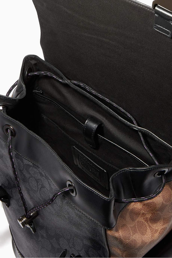 Coach Rivington Backpack In Signature Canvas - Black, ModeSens