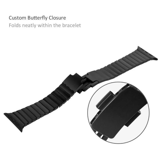 Apple Watch Band - Link Bracelet - 42mm - Space Black - One Size :  Amazon.in: Electronics