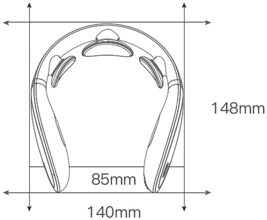 Jeeback G2-T Neck Massager Electric Massager L-Shape Far Infrared Heating  Cervical Massager for Health Care