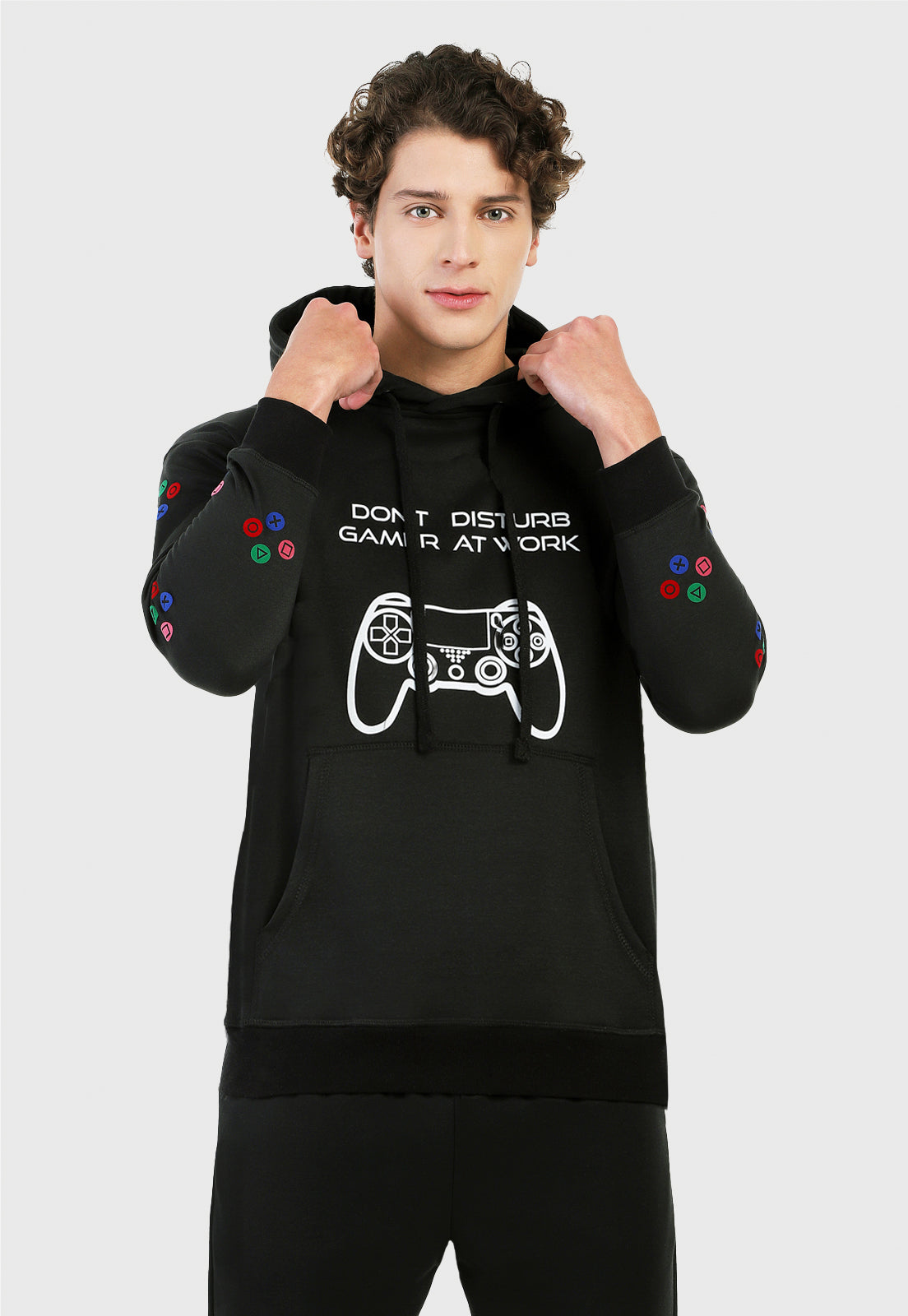 Buzo Hoodie Hombre | Negro | Gamer Arctic Fox Colombia