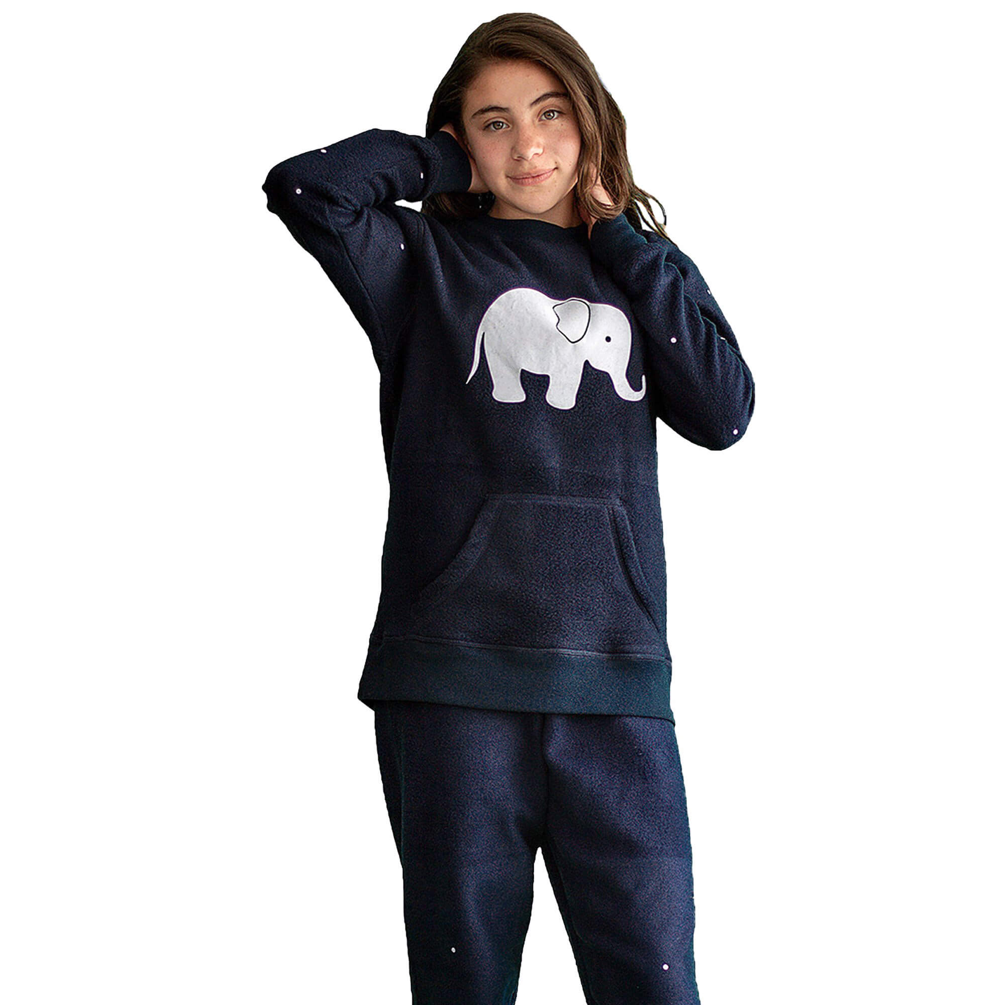 Pijama Niñas Azul | Elefante | En Fleece – Arctic