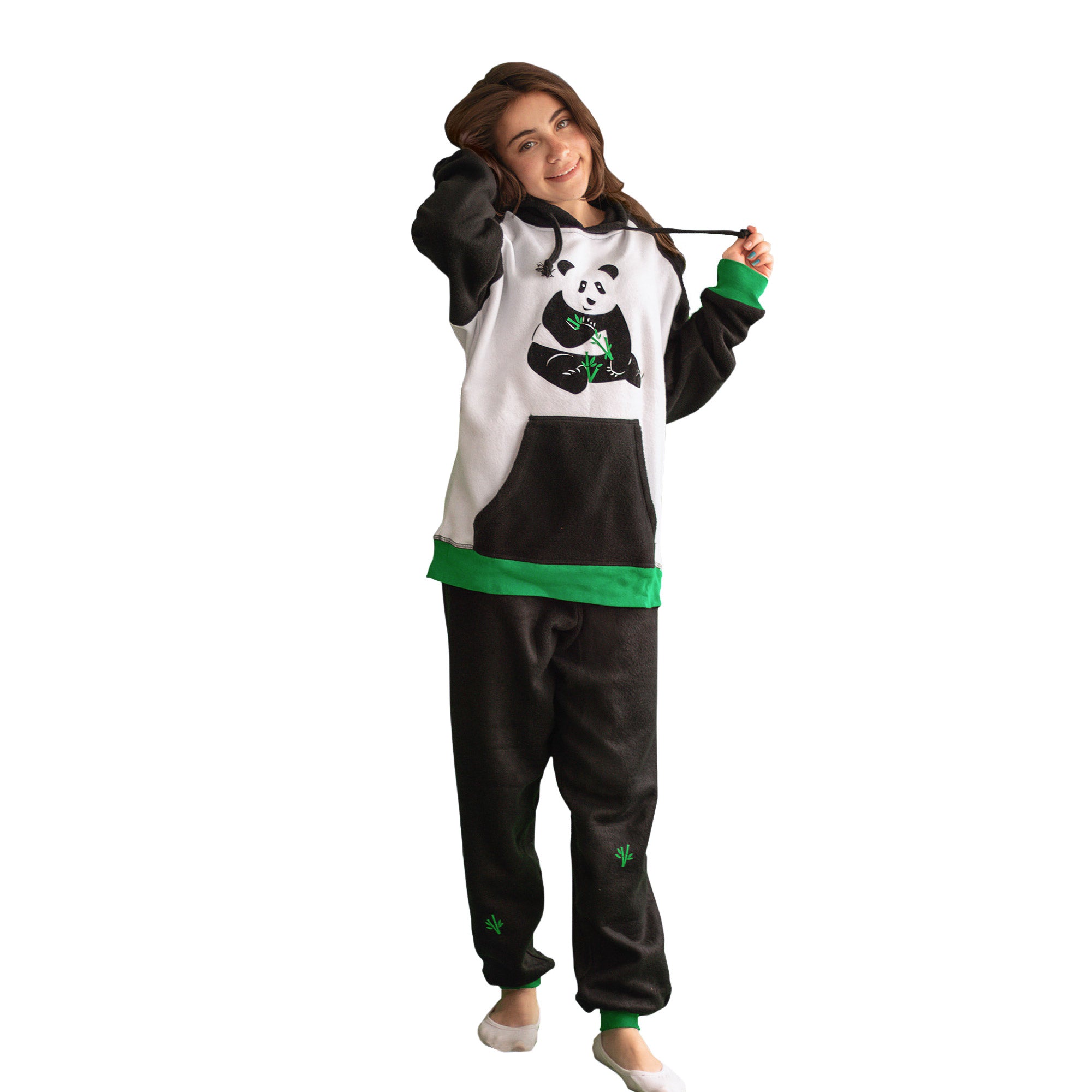 Pijama para Niñas Negra Oso En Fleece – Fox Colombia