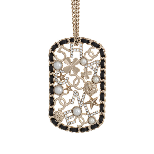 Chanel Double C Logo Crystal Necklace 24 Chain Circa 2015 – Sophie Jane