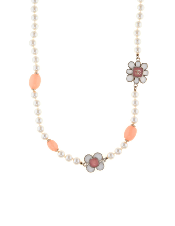 Blooming pearl necklace Louis Vuitton Multicolour in Pearl - 35513072