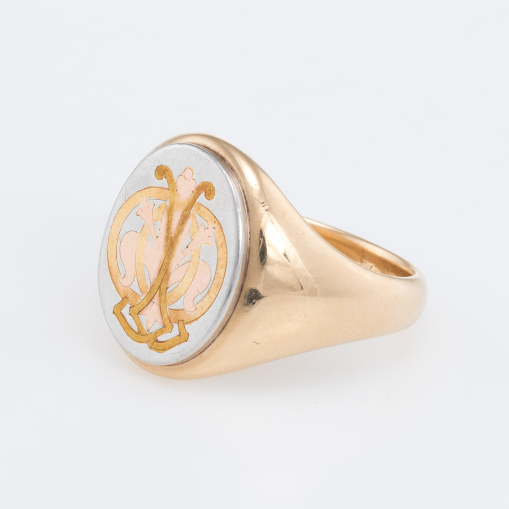 vintage cartier signet ring