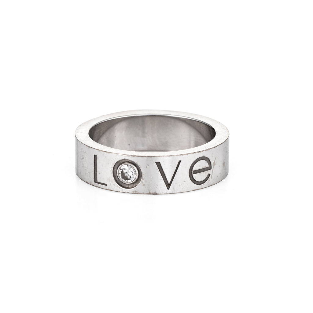 cartier love logo ring