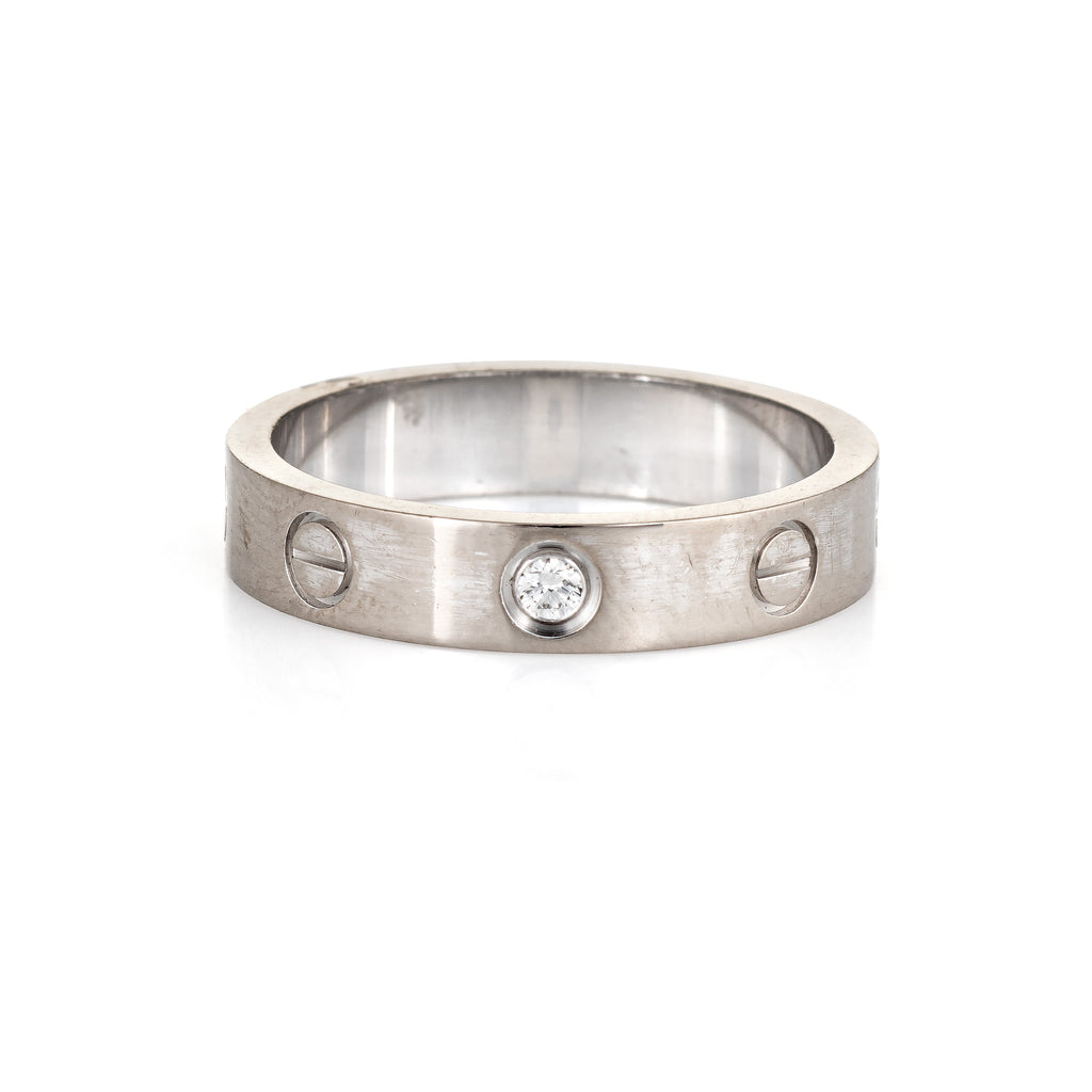 cartier love wedding band 1 diamond price