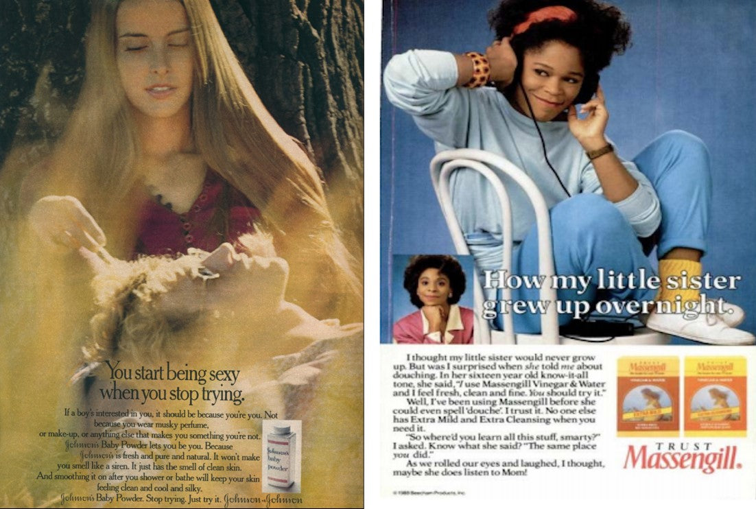 InStyle & Jet Magazine Douching Ads