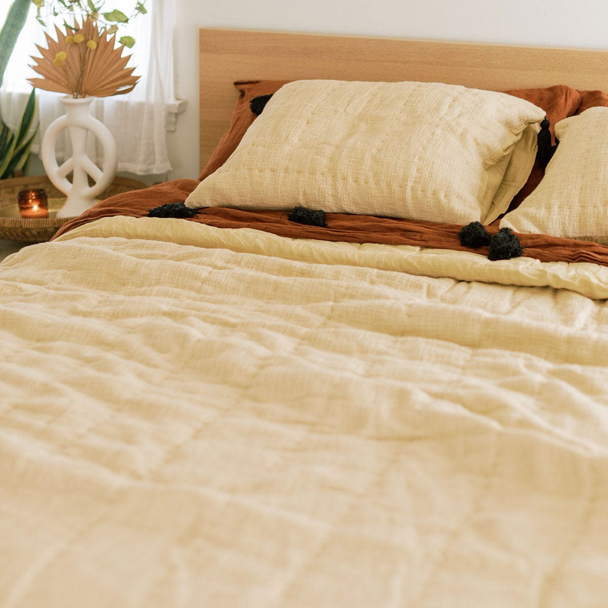 Sol Natural Dyed Quilt in Sand by Like a Lion