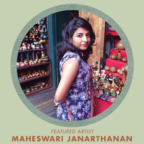Shop art prints by Maheswari Janarthanan, featured artist for Jungalow®