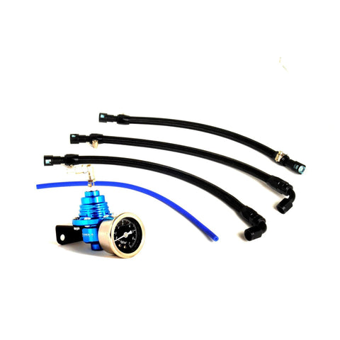 Torque Solution PTFE Fuel Line Kit for -6 Aeromotive FPR: Subaru WRX STI  08-21 / WRX 08-14