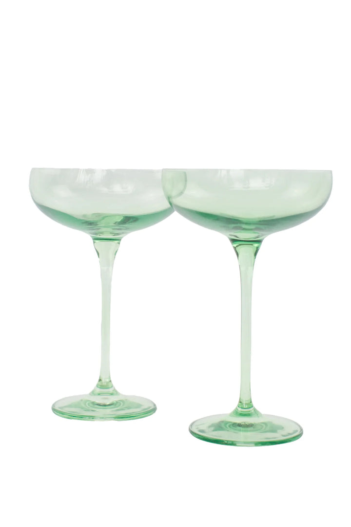 Estelle Colored Glass Estelle Sunday Collection Glasses, Set of 6 - Highball Glasses, F52 Mixed Set