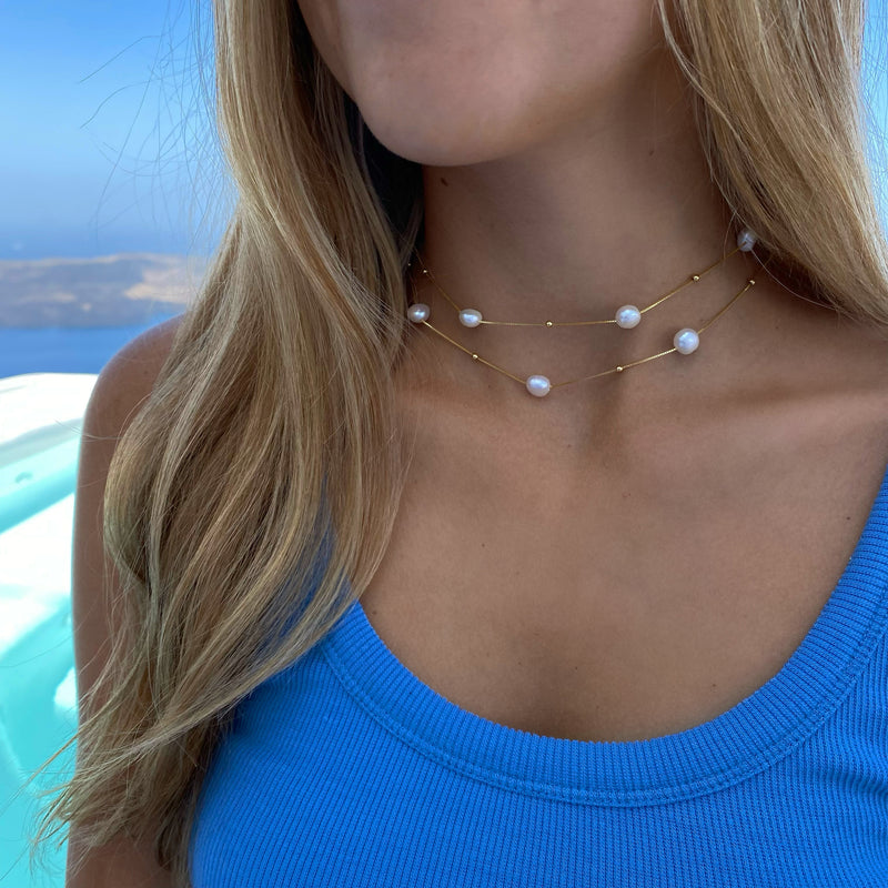 Infinity Pearl Necklace