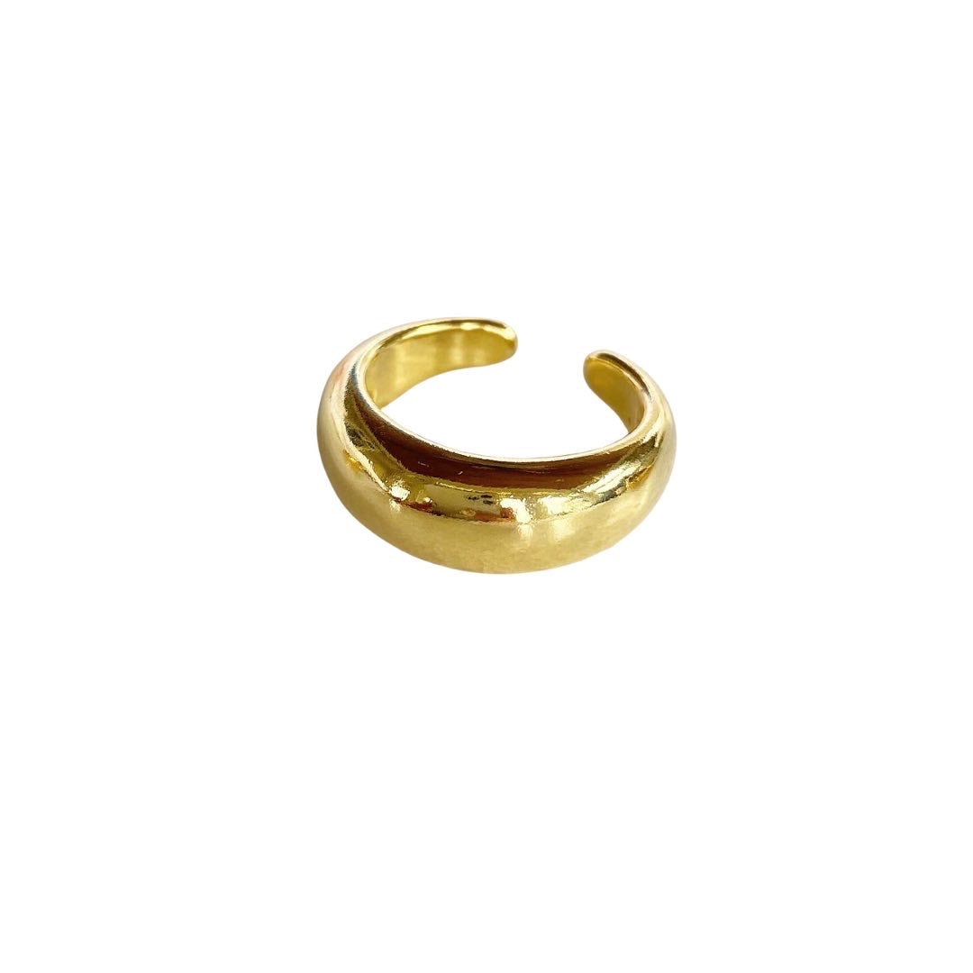 Thick Gold Band Ring | SoFlo Jewels