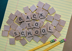 blocks that spell back to school