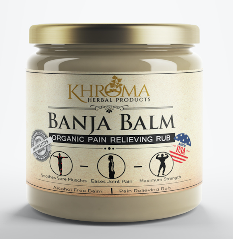 Organic Pain Relieving Rub - Banja Balm - Khroma Herbal Products product image