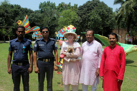 Sreepur Village Charity Bengali New Year Celebration with Pat Kerr and Policemen