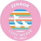 Mermaid of Zennor hammam towel logo by ebbflowcornwall