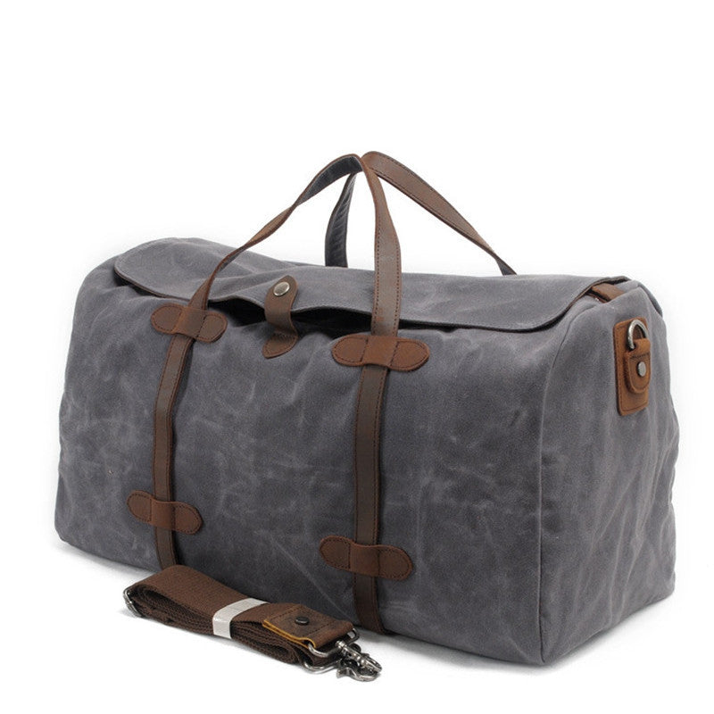 Vintage Canvas Messenger Bag Big Travel Bag 2032K – icambag