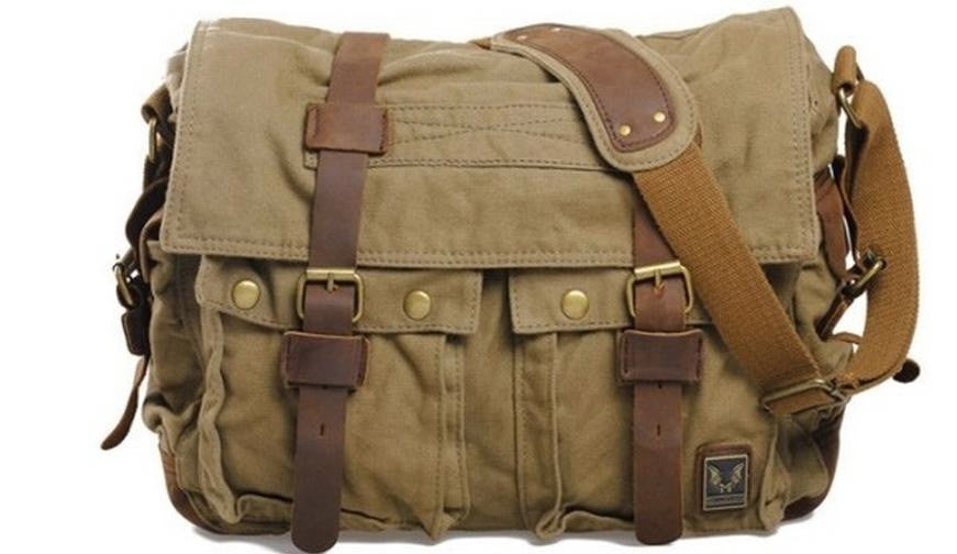 Green DSLR Vintage Leather Camera Bag – icambag