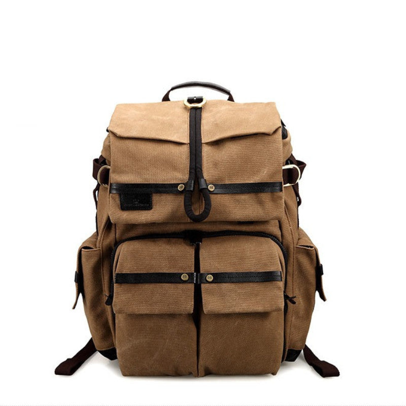 Laptop Backpack DSLR Camera Safari Bag Shoulders Canvas Ipad Bag Trave – icambag
