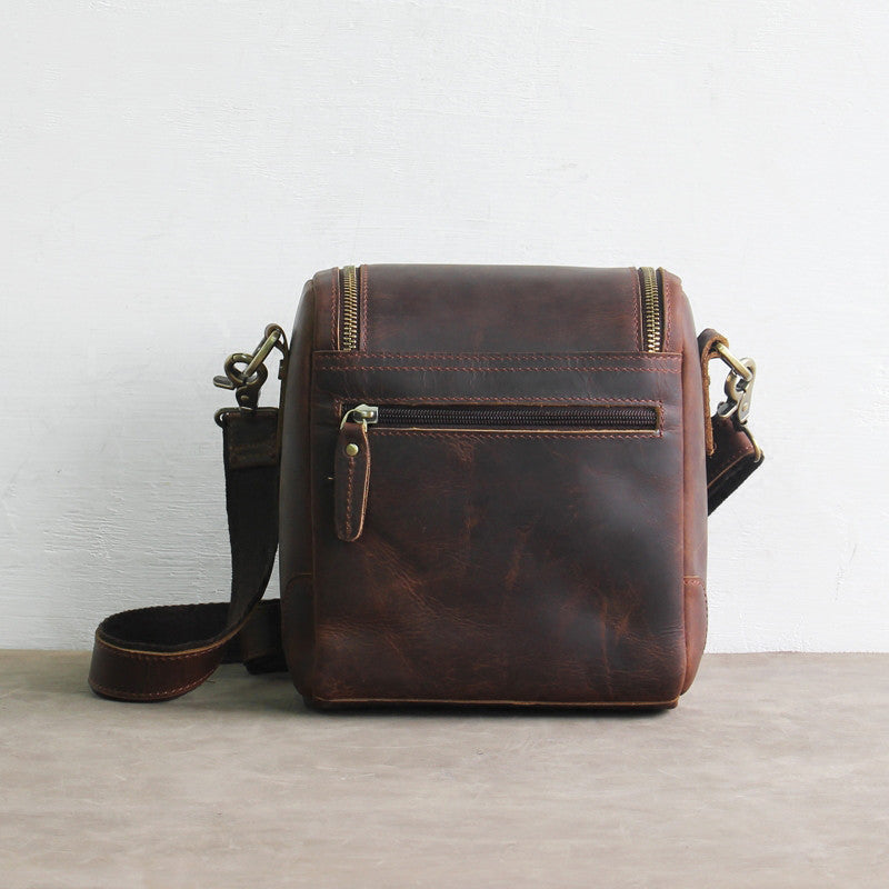 Vintage Small Leather DSLR Men and Women Camera Bag – icambag
