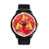 Sun Conure Parrot On Red Print Wrist watch - Free Shipping