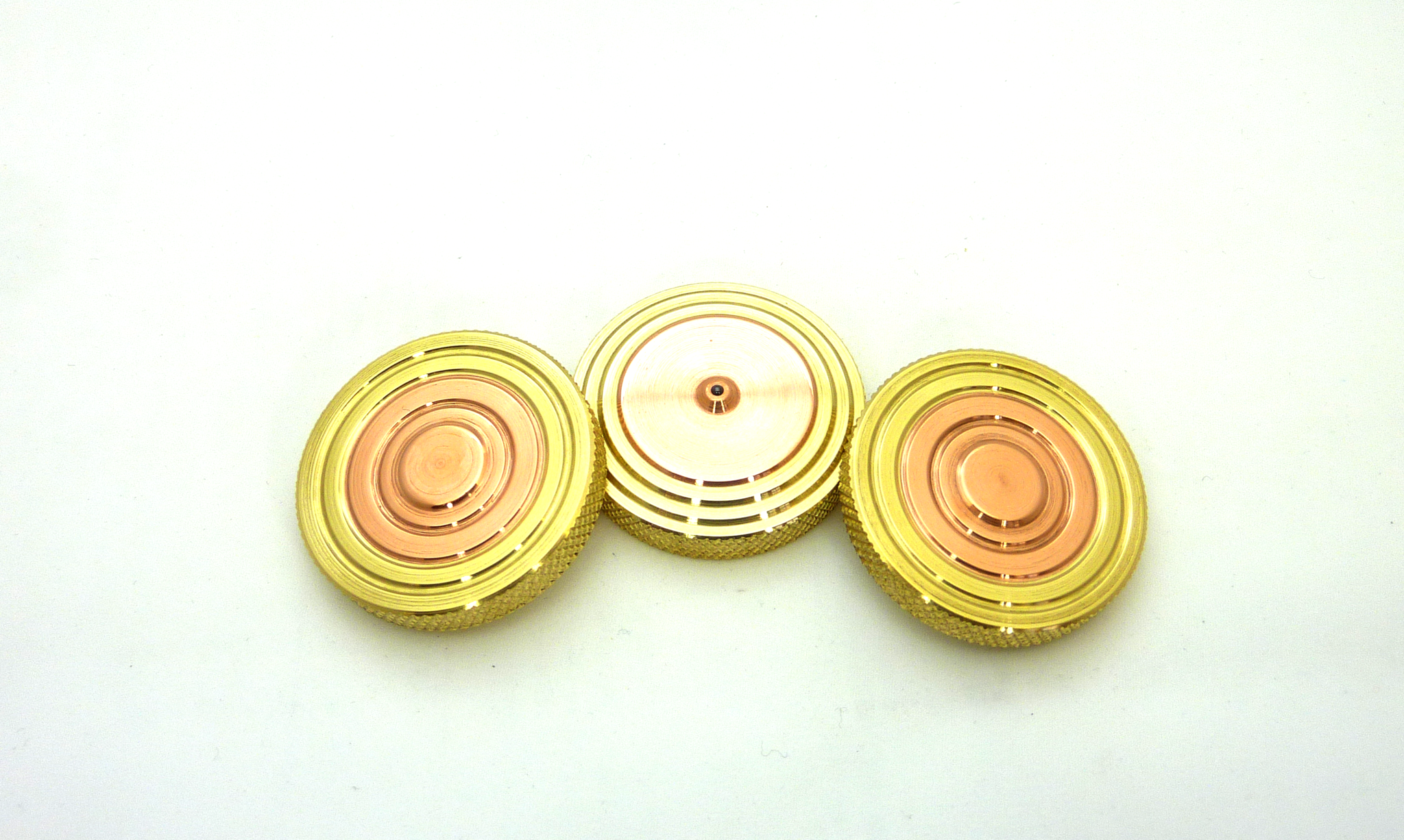 The FlatTop - Bi-metal - Brass over Copper EDC Spinning Top