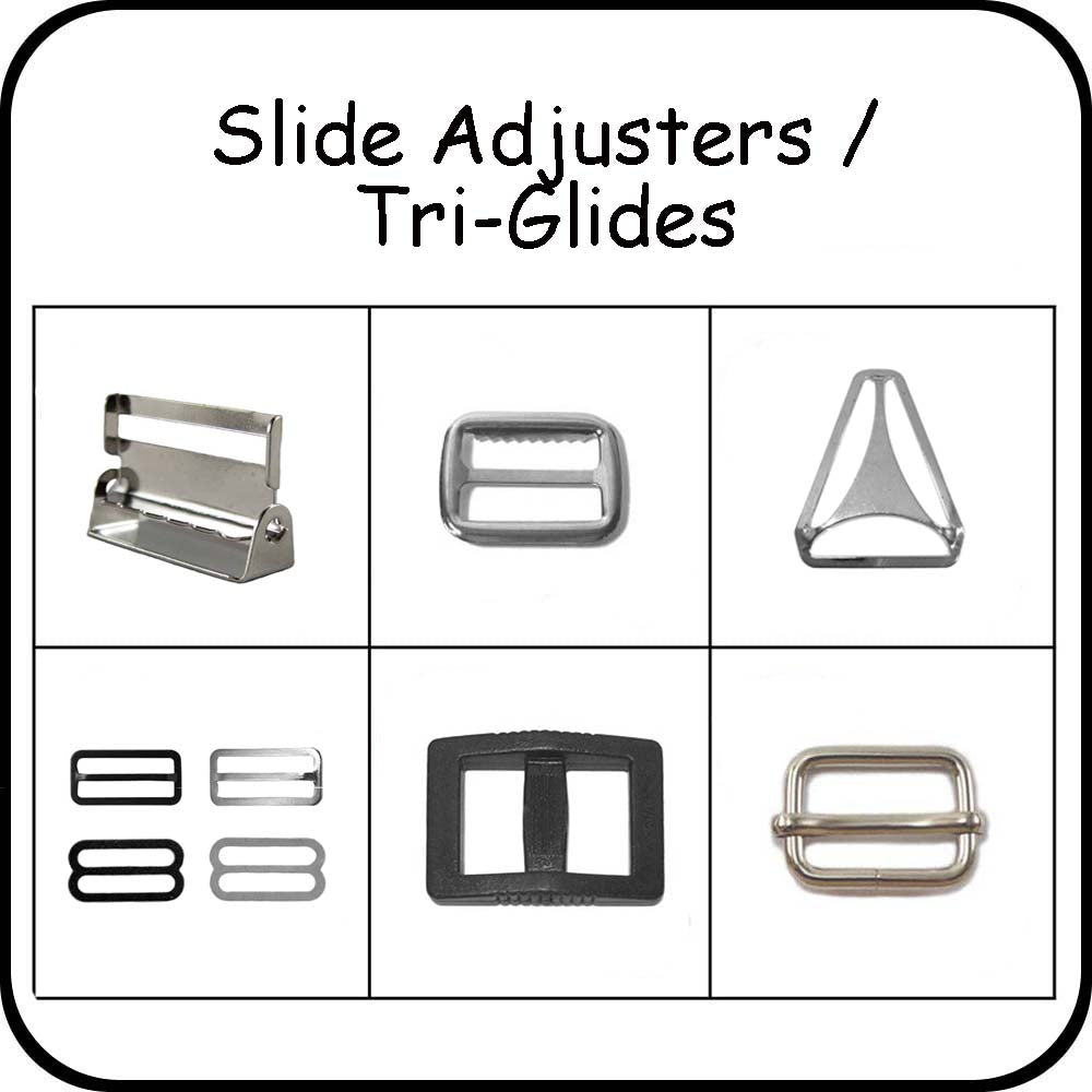 Slide Adjusters / Tri-Glides – Tagged suspender hardware – i