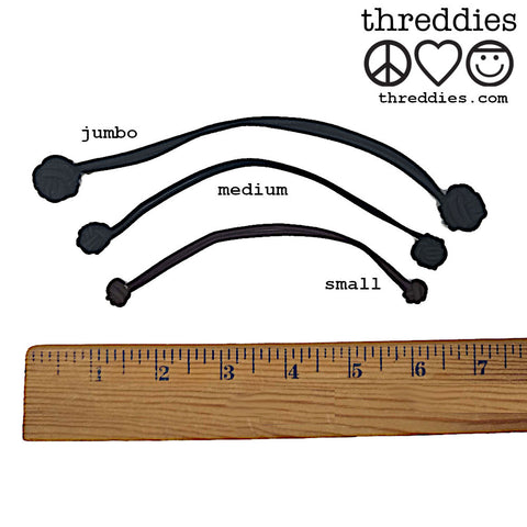 knotted dreadlock thick hair tie size guide