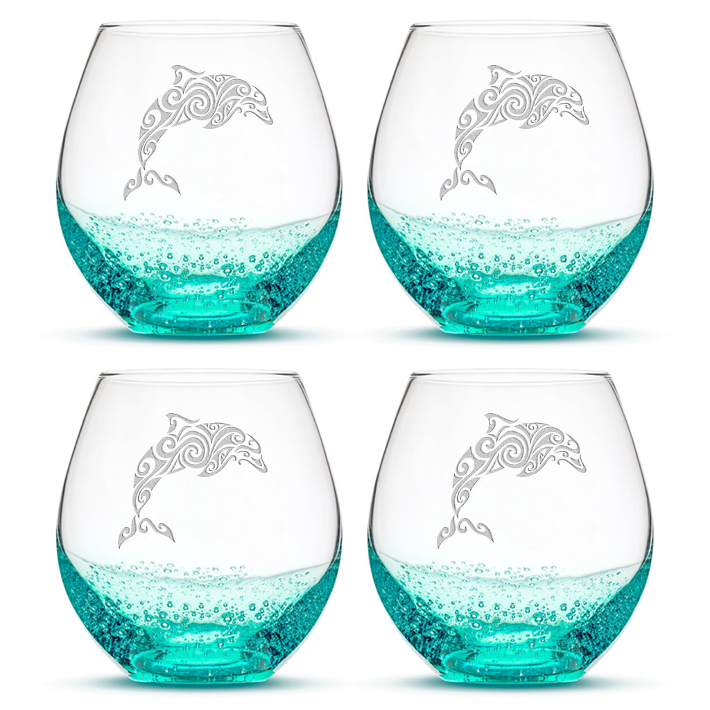 Stemless Wine Glass with Dolphins Inside, 16 OZ Large Capacity Unique Wine  Glasses with 3D Dolphins …See more Stemless Wine Glass with Dolphins