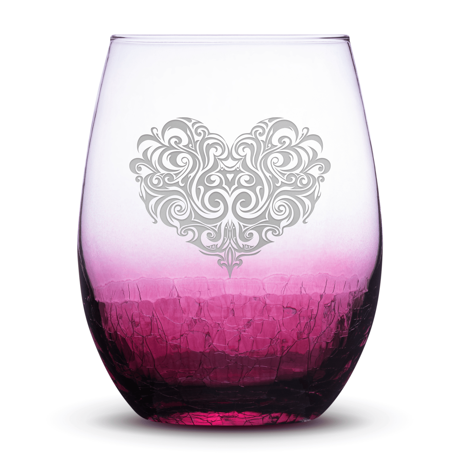 SINGLE drinking glass hand blown glass drinking glass stemless wine gl –  Crystal's Customs Art