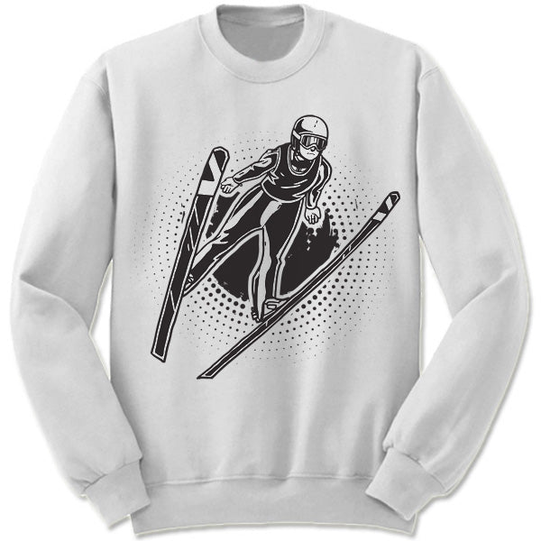 Ski Jumping Winter Olympics Sweatshirt. Merry Christmas Sweaters