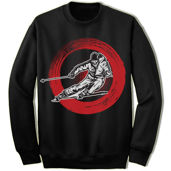 Skiing Winter Olympics Sweatshirt. Merry Christmas Sweaters