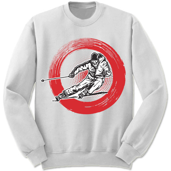 Skiing Winter Olympics Sweatshirt. Merry Christmas Sweaters