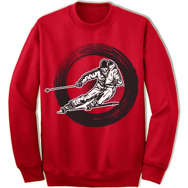 Skiing Winter Olympics Sweatshirt. Merry Christmas Sweaters