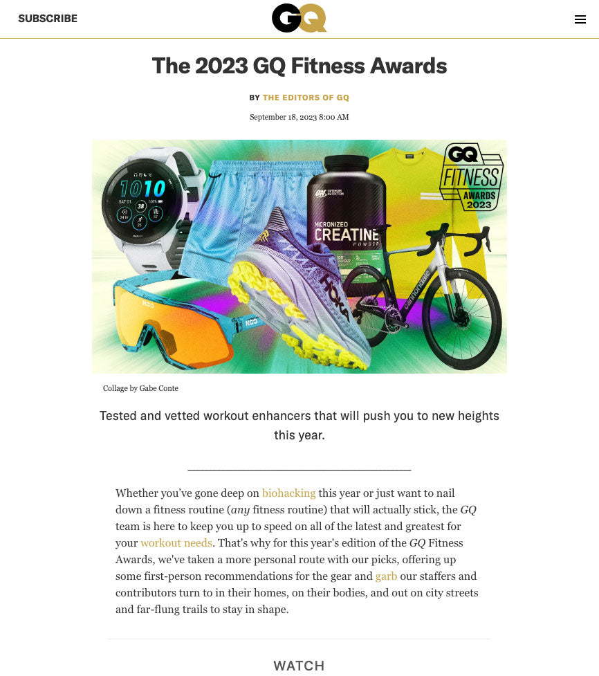 2023 GQ Fitness Awards - Grocery Getter Short
