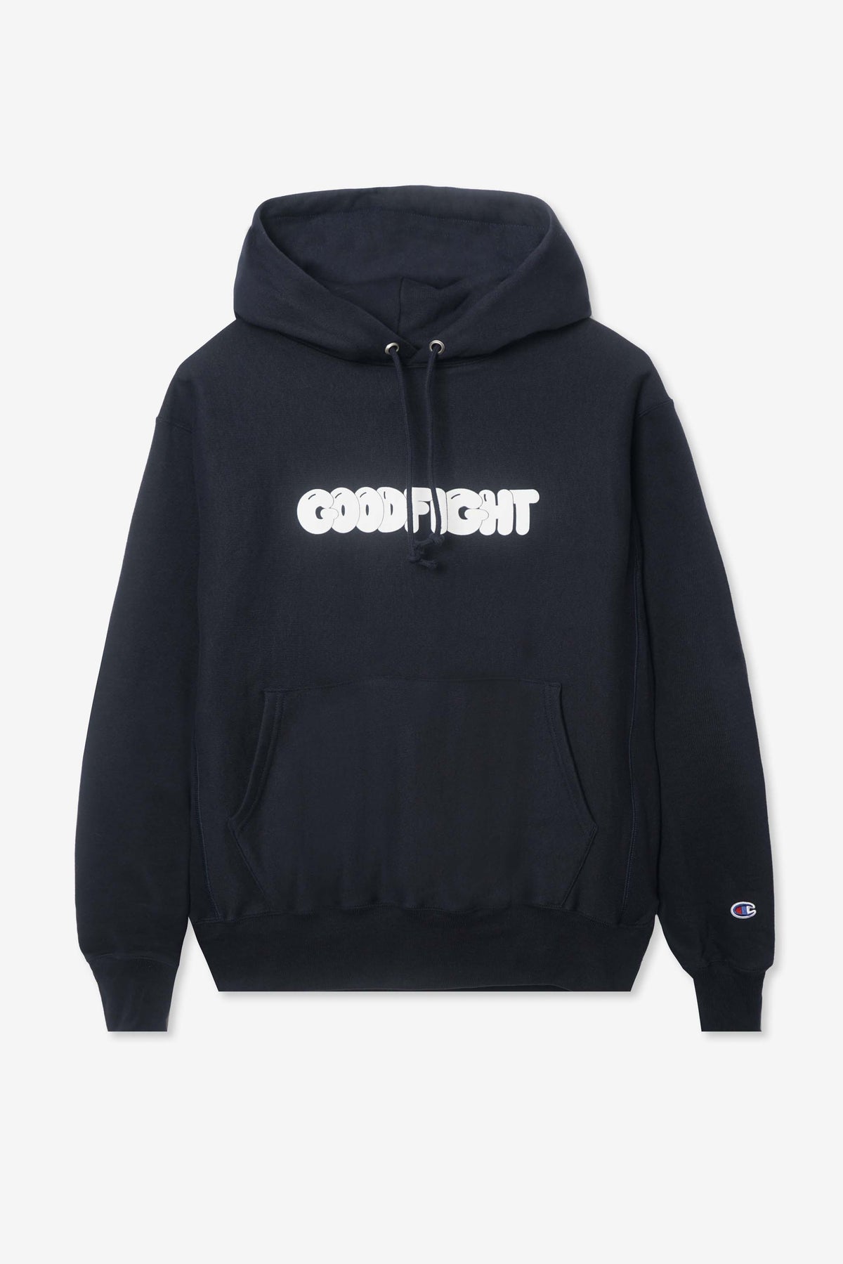 Junction opladning sofa Goodfight Bubble Logo Champion Reverse Weave Hoodie Navy