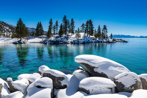 Sand Harbor Lake Tahoe - Winter photography