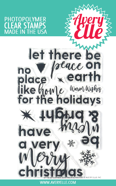 Corner Sentiments Holiday Clear Stamps